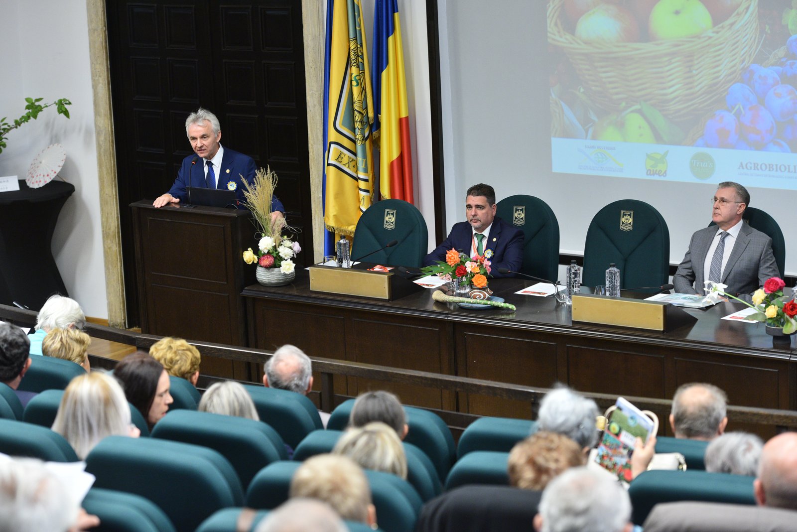 Aula Magna a USAMV București în timpul Congresului al XIII-lea al SRH, 6 octombrie 2023